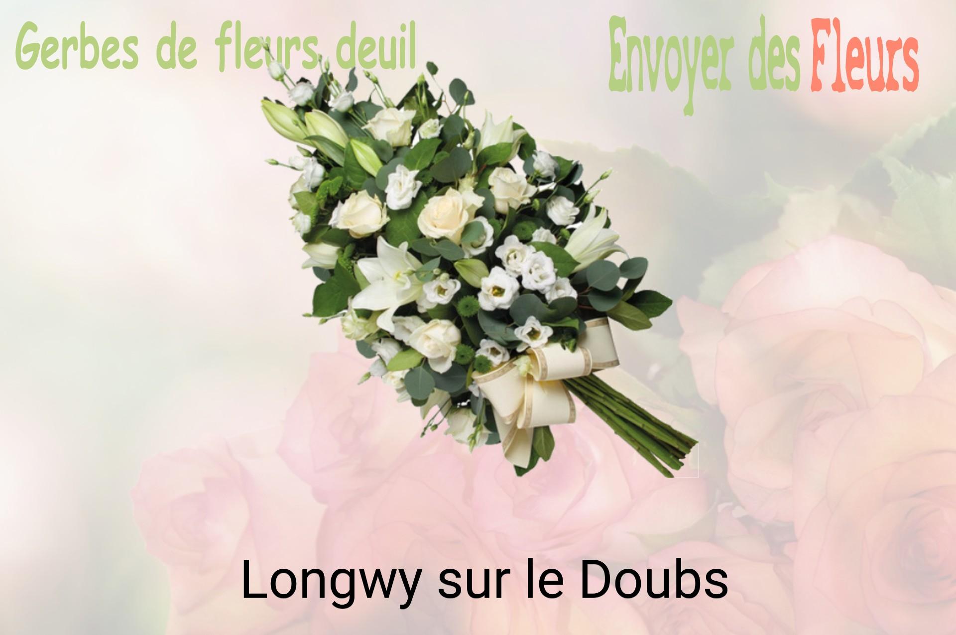 Gerbe de fleurs de deuil livrée à Longwy-sur-le-Doubs